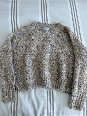 Soft Boucle Woven Sweater